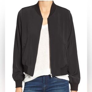 Mural Black Bomber Jacket